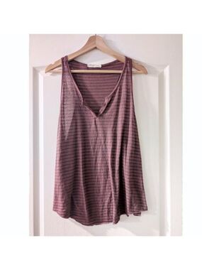 Gilded Intent | Women’s Striped Linen-Blend Tank Top – Made in Canada
